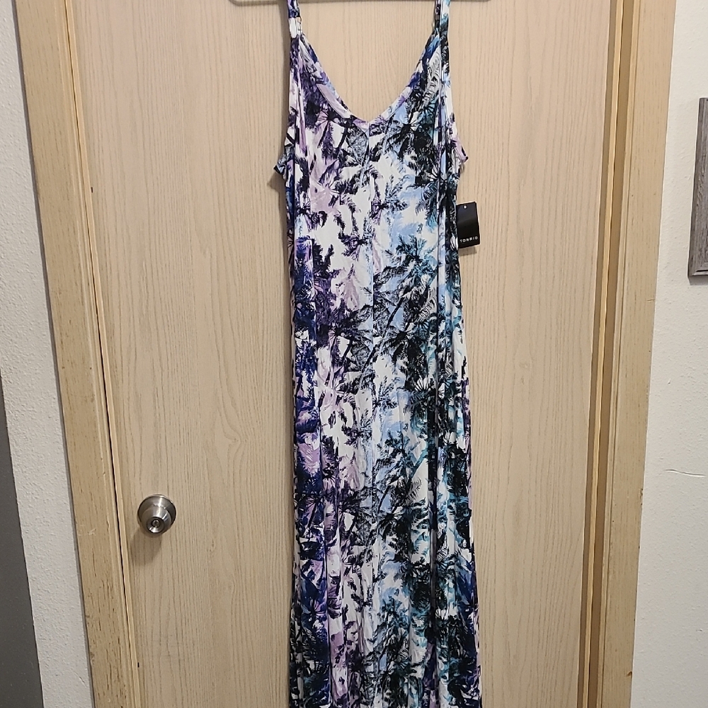 Torrid Blue and Purple Maxi Dress